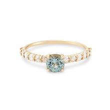 Load image into Gallery viewer, Blue Moon One Of A Kind - 14k Yellow Gold, Ice Blue Sapphire Ring
