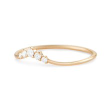 Load image into Gallery viewer, Kismet Ring - 14k Yellow Gold, White Diamond
