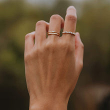 Load image into Gallery viewer, Reverie Band - 14k Yellow Gold, White Diamond
