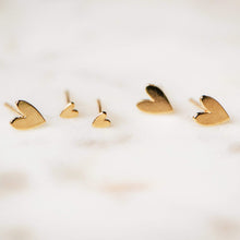Load image into Gallery viewer, Everyday Love Lineage Pair Heart Earring - 14k Yellow Gold
