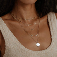 Load image into Gallery viewer, Everyday Little Crescent Moon Necklace - 14k Yellow Gold

