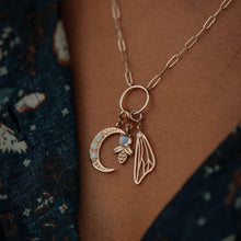 Load image into Gallery viewer, Crescent Charm - 14k Yellow Gold

