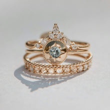 Load image into Gallery viewer, Tie Dye Insight Ring - 14k Yellow Gold, Blue Sapphire
