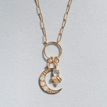 Load image into Gallery viewer, Crescent Charm - 14k Yellow Gold
