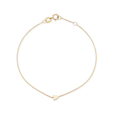Load image into Gallery viewer, Everyday Little Lovely Heart Bracelet - 14k Yellow Gold
