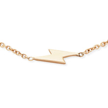 Load image into Gallery viewer, Everyday Little Lightning Bolt Bracelet - 14k Yellow Gold

