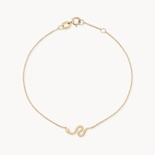 Load image into Gallery viewer, Revival Snake Bracelet - 14k Yellow Gold
