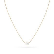 Load image into Gallery viewer, Supernova Necklace - 14k Yellow Gold, White Diamond
