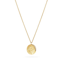 Load image into Gallery viewer, Medallion Necklace - 14k Rose Gold, White Diamonds
