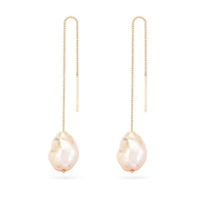 Load image into Gallery viewer, Sofia Perla Threader Earring - 14k Yellow Gold
