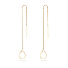 Load image into Gallery viewer, Honey Dipper Dainty Threader Earring - 14k Rose Gold
