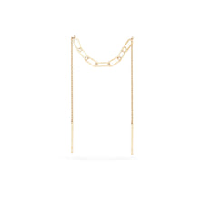 Load image into Gallery viewer, Inseparable Chain Threader Earring - 14k Yellow Gold
