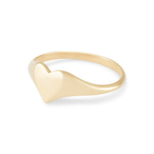 Load image into Gallery viewer, LOVELY HEART SIGNET RING - 14k YELLOW GOLD
