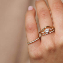 Load image into Gallery viewer, New Lausanne Ring - 14k Yellow Gold, White Diamond

