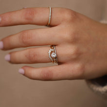 Load image into Gallery viewer, Incandescent Band - 14k Yellow Gold, White Diamond
