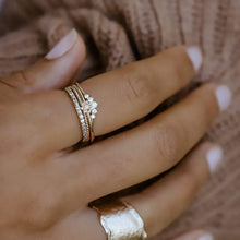Load image into Gallery viewer, Dahlia Flower Ring - 14k Yellow Gold
