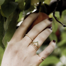 Load image into Gallery viewer, Treetop Forest Ring - 14k Yellow Gold, Emerald

