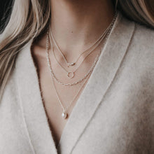 Load image into Gallery viewer, large freshwater pearl on chain necklace
