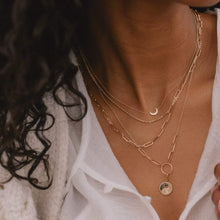 Load image into Gallery viewer, Equinox Charm + Kindred Wanderess Chain Necklace Duo
