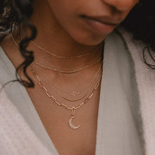 Load image into Gallery viewer, Crescent Charm + Boldly Inseparable Necklace Duo
