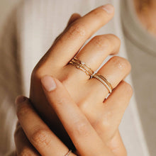 Load image into Gallery viewer, Rose Gold Endalaus II Ring - 14k Rose Gold, White Diamond
