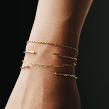Load image into Gallery viewer, Embrace Branch Bracelet Cuff - 14k Yellow Gold, White Diamond
