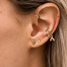 Load image into Gallery viewer, Everyday Larger Lovely Heart Earring - 14k Rose Gold
