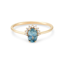 Load image into Gallery viewer, Neptune One Of A Kind - 14k Yellow Gold, Sky Blue Sapphire Ring
