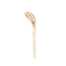 Load image into Gallery viewer, Moonlight Ring - 14k Yellow Gold, White Diamond
