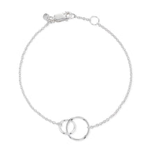 Load image into Gallery viewer, Two Circle Small Bracelet - Sterling Silver
