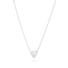 Load image into Gallery viewer, Heart with Rays Necklace - Sterling Silver

