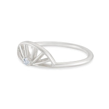 Load image into Gallery viewer, Sunrise White Topaz Ring - Sterling Silver
