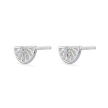 Load image into Gallery viewer, Sunrise White Topaz Earrings - Sterling Silver
