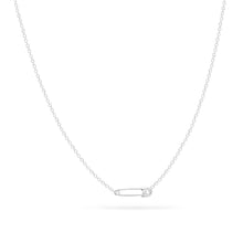 Load image into Gallery viewer, Safety Pin Necklace - Sterling Silver
