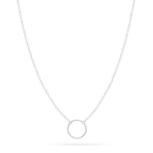 Load image into Gallery viewer, Small Circle Necklace - Sterling Silver
