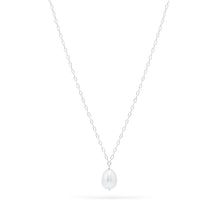 Load image into Gallery viewer, large freshwater pearl on chain Necklace - Sterling Silver, Pearl
