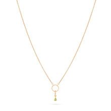 Load image into Gallery viewer, Serendipity August Birthstone Charm - 14k Yellow Gold, Peridot
