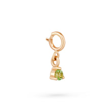 Load image into Gallery viewer, Serendipity August Birthstone Charm - 14k Yellow Gold, Peridot
