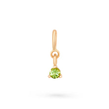 Load image into Gallery viewer, Serendipity August Birthstone Charm - 14k Yellow Gold, Peridot
