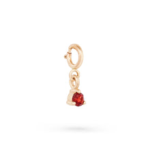 Load image into Gallery viewer, Serendipity January Birthstone Charm - 14k Yellow Gold, Garnet
