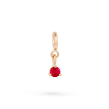 Load image into Gallery viewer, Serendipity July Birthstone Charm - 14k Yellow Gold, Ruby
