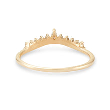 Load image into Gallery viewer, Sunbeam Ring - 14k Yellow Gold, White Diamond
