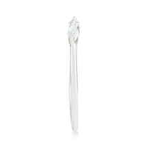 Load image into Gallery viewer, Three Marquis White Topaz Ring - Sterling Silver
