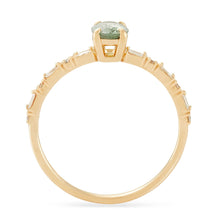 Load image into Gallery viewer, Vela One Of A Kind - 14k Yellow Gold, Mint Green Sapphire Ring

