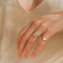 Load image into Gallery viewer, 14k Rose Gold Rose Cut Diamond Capella Ring
