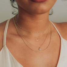 Load image into Gallery viewer, Tie Dye Insight Pendant Necklace - 14K Yellow Gold, Pink Sapphire
