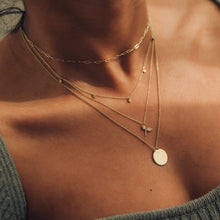 Load image into Gallery viewer, Larger Imprint Forest Necklace - 14k Yellow Gold, Engravable
