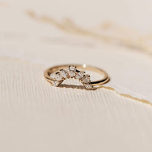 Load image into Gallery viewer, Ablaze Band - 14k Yellow Gold, White Diamond
