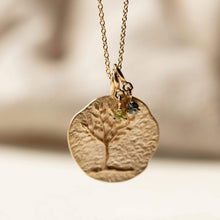 Load image into Gallery viewer, Serendipity March Birthstone Charm - 14k Yellow Gold, Aquamarine
