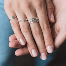Load image into Gallery viewer, Row of Dots Ring - Sterling Silver
